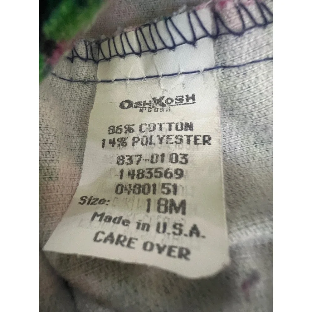 Vintage baby Oshkosh B'gosh blue corduroy bubble overalls 18 months cottage